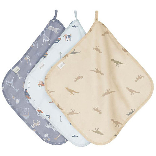3 Pack Muslin Washcloths - Little Diggers