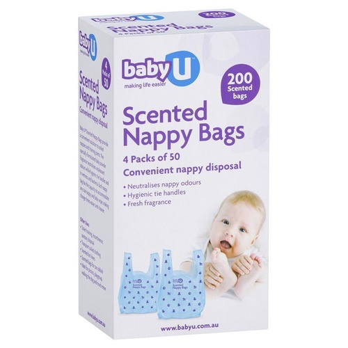 Scented Nappy Bags - 200 Pack