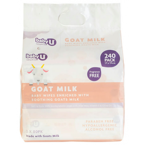 Goat Milk Wipes - 240 Pack