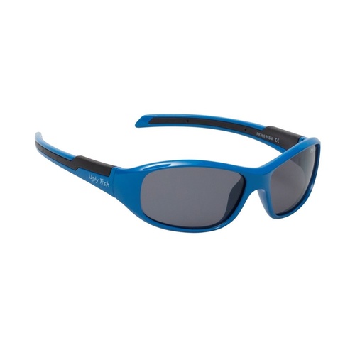 Blue Frame Smoke Lens Sunglasses