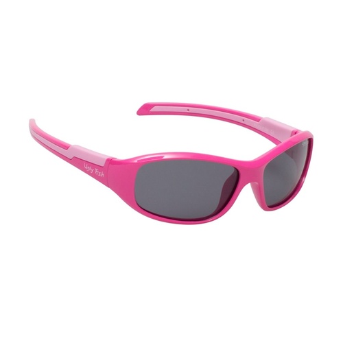 Pink Frame Smoke Lens Sunglasses