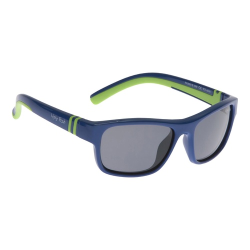 Blue And Green Frame Smoke Lens Sunglasses
