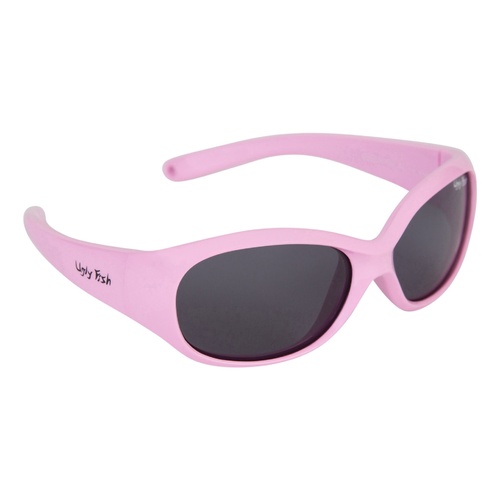 Pink Frame Smoke Lens Sunglasses