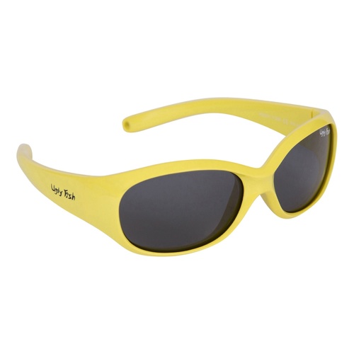 Yellow Frame Smoke Lens Sunglasses