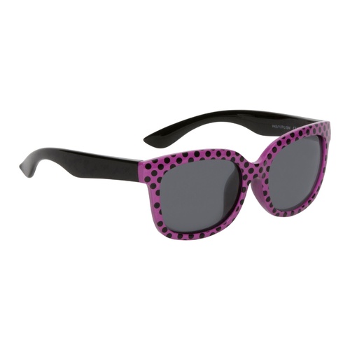 Purple And Black Frame Smoke Lens Sunglasses