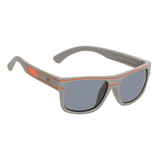 Grey And Orange Frame Smoke Lens Sunglasses