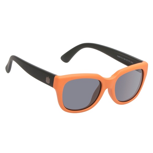 Orange And Black Frame Smoke Lens Sunglasses