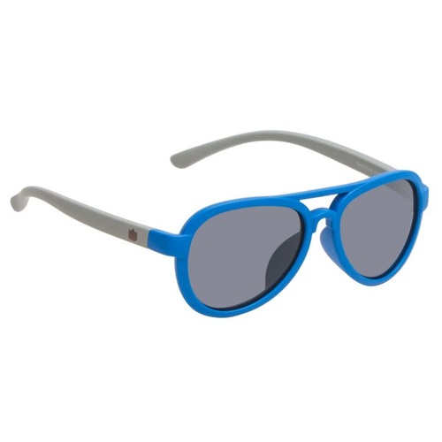 Blue Frame Smoke Lens Sunglasses