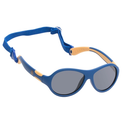 Blue And Orange Frame Smoke Lens Sunglasses