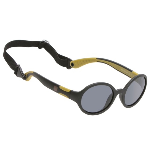 Black And Green Frame Smoke Lens Sunglasses