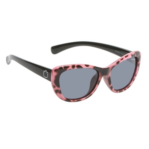 Pink Leopard Print Frame Smoke Lens Sunglasses