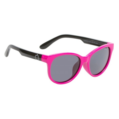 Pink And Black Frame Smoke Lens Sunglasses