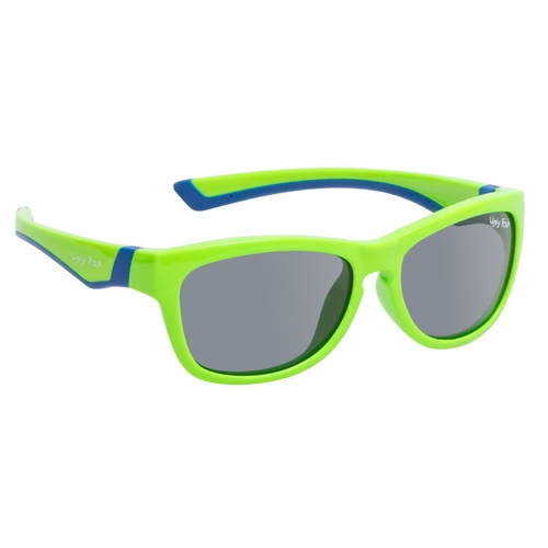 Green And Blue Frame Smoke Lens Sunglasses