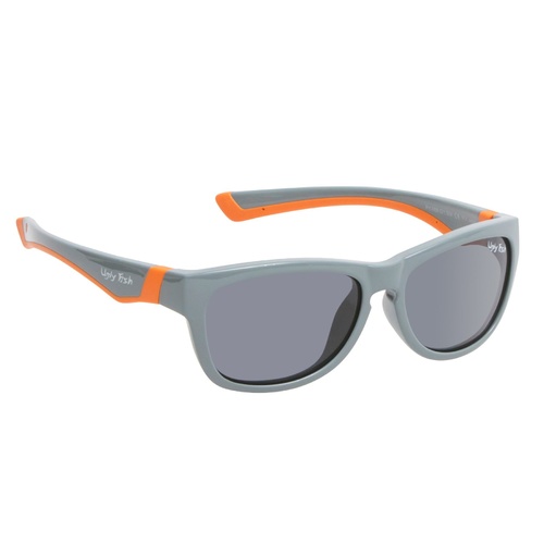 Grey And Orange Frame Smoke Lens Sunglasses