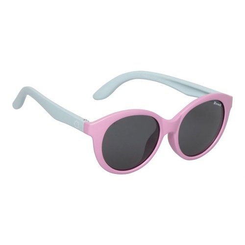 Pink And Aqua Frame Smoke Lens Sunglasses