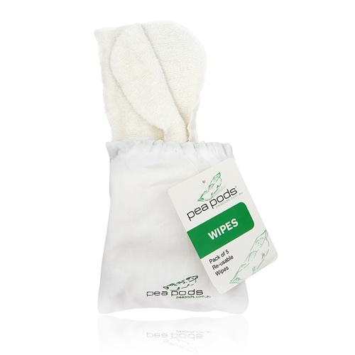 Pea Pods Bamboo Wipes - 5 x Pack
