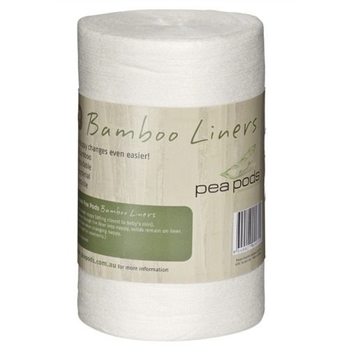Pea Pods 100% Bamboo Nappy Liners - 100 Pieces