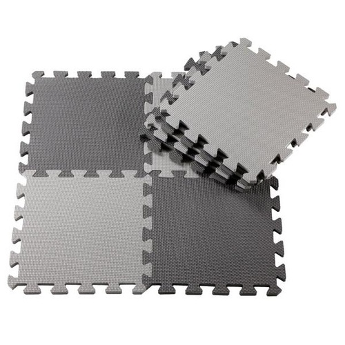 Foam Puzzle Floor Mat - Dark Grey/Grey