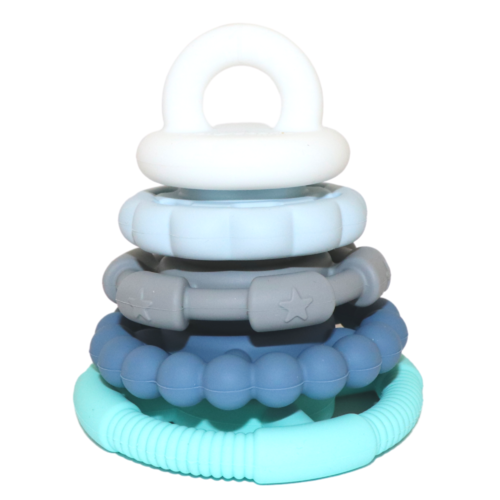 Silicone Rings Rainbow Stacker - Ocean
