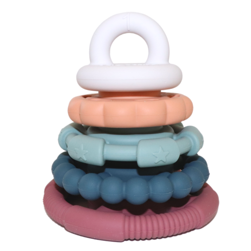 Silicone Rings Rainbow Stacker - Earth