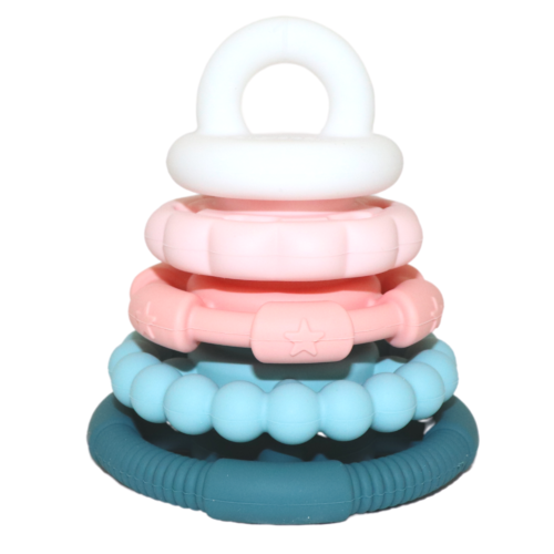 Silicone Rings Rainbow Stacker - Sugar Blossom