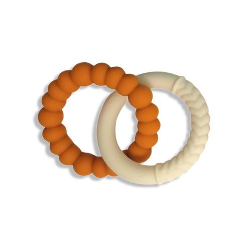 Silicone Sunshine Teether - Honey/Oatmeal