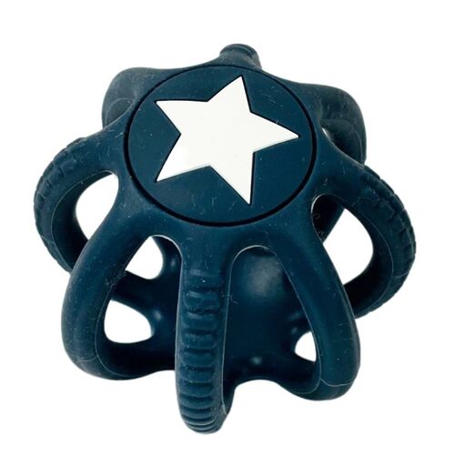 Teether Silicone Ball - Navy