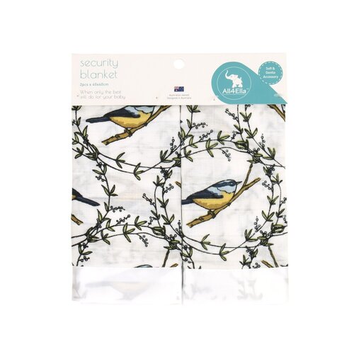 Muslin Security Blanket - Bird