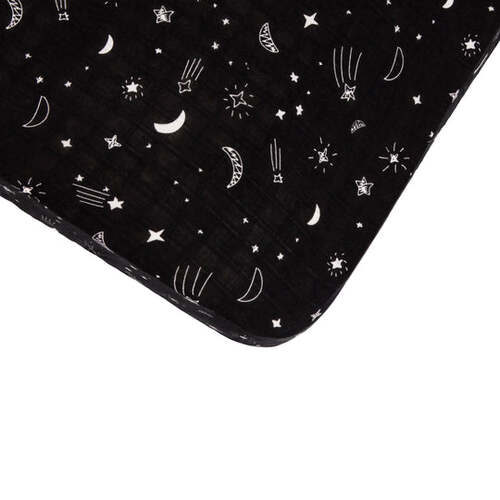 Bamboo Cotton Fitted Cot Sheet - Shooting Star