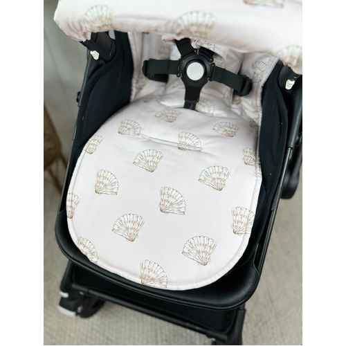 Universal Pram Liner - Sand Seashells