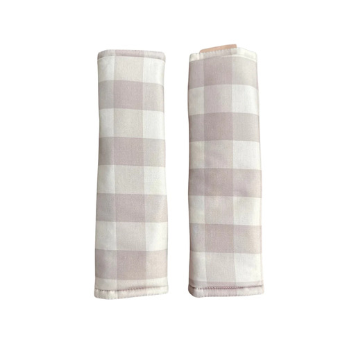 Universal Harness Covers - Blush Gingham