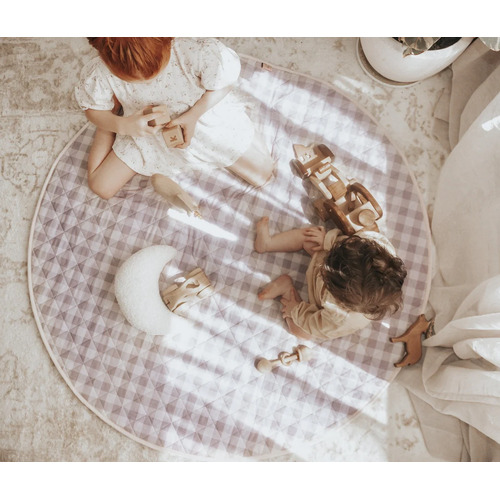 Waterproof Play Mat - Fawn Gingham