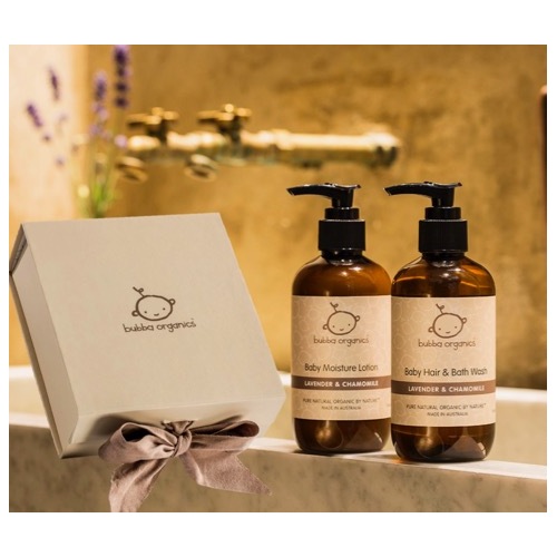 bubba organics Baby Bath + Body Gift Box - Lavender + Chamomile