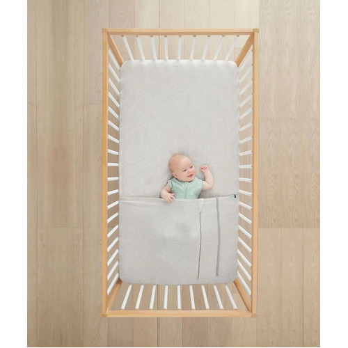 Cot/Crib Baby Tuck Sheet - Grey Marle