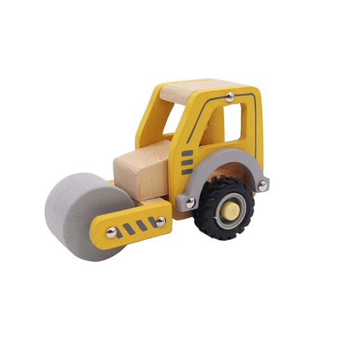 Wooden Construction Vehicle - Calm + Breezy Road Roller