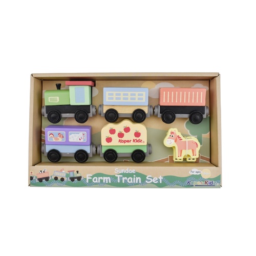 Wooden Toy | Train Set | Sundae Farm