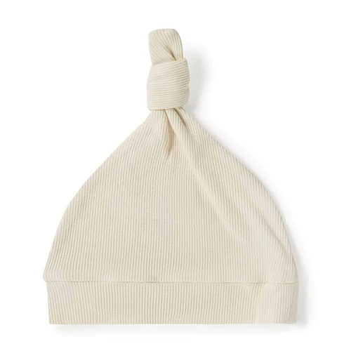 Ribbed Knotted Beanie - Halo