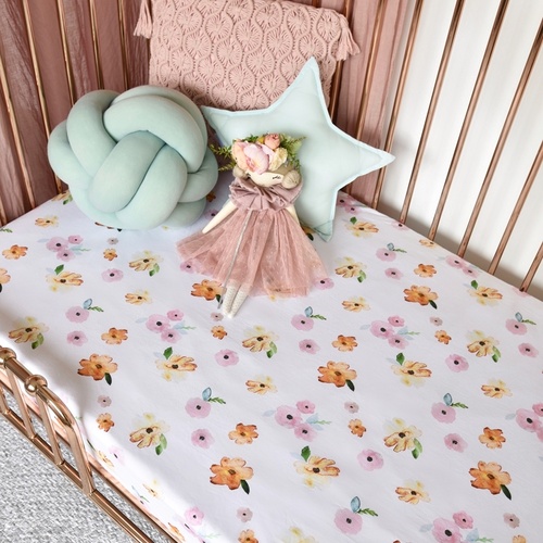 Poppy I Fitted Cot Sheet