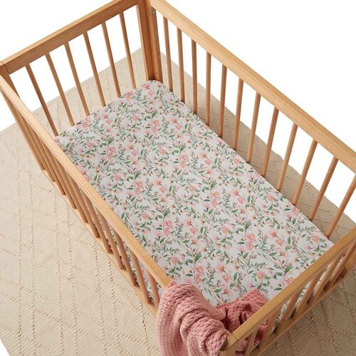 Fitted Cot Sheet - Wattle 