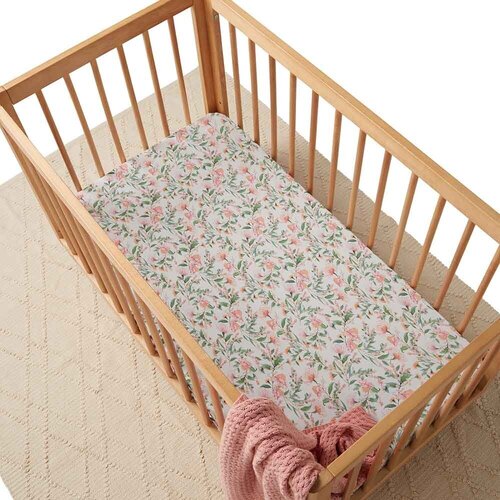 Fitted Cot Sheet - Wattle