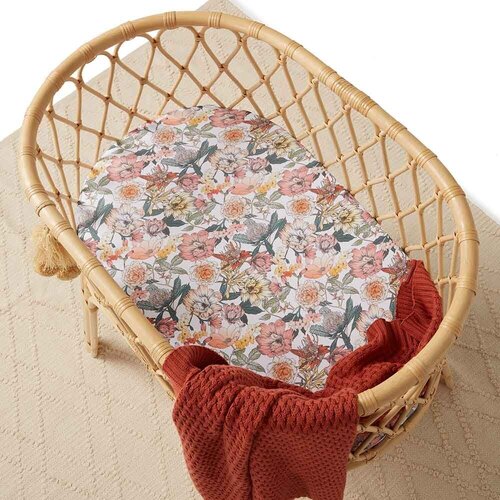 Fitted Bassinet Sheet/Change Pad Cover - Australiana