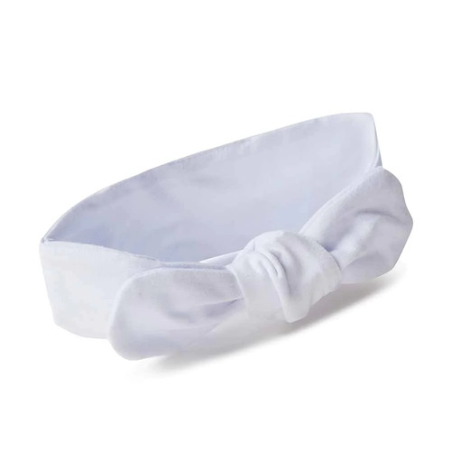  Topknot Headband - White