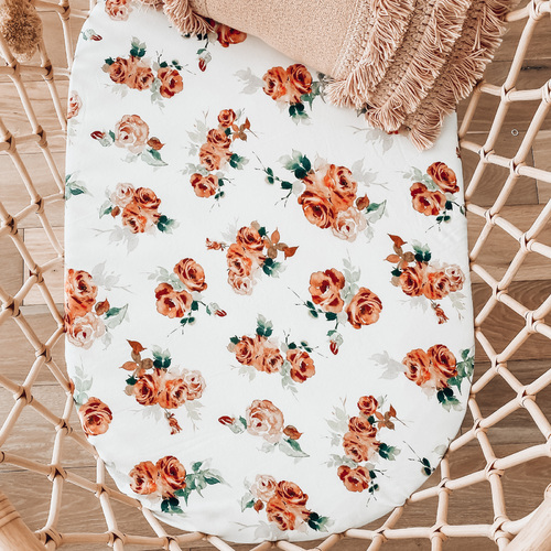 Rosebud | Bassinet Sheet / Change Pad Cover