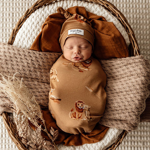  Snuggle Swaddle & Beanie Set - Roar 