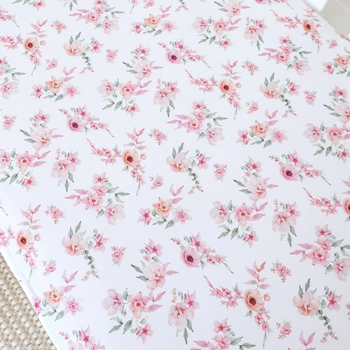 Organic Fitted Cot Sheet - Camille