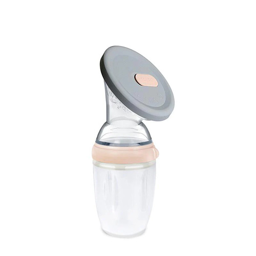 Multifunctional Silicone Breast Pump And Silicone Cap - Peach -250ml