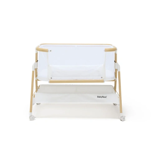 Babyrest Alfie Bedside Bassinet/Co-Sleeper - White/Natural