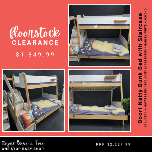 Boori Natty Bunk Bed With Staircase