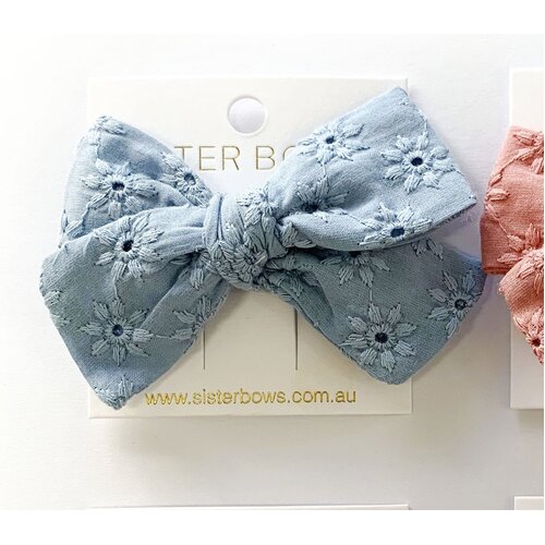 Brodie Bow Clip - Ocean