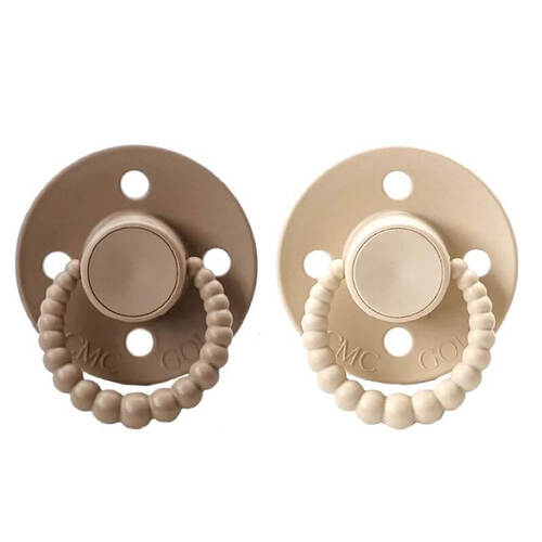 CMC Bubble Dummies (Set Of 2) Size 3 - OATMEAL/ALMOND
